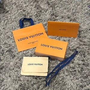 Louis Vuitton Orange and Blue Packaging Collection